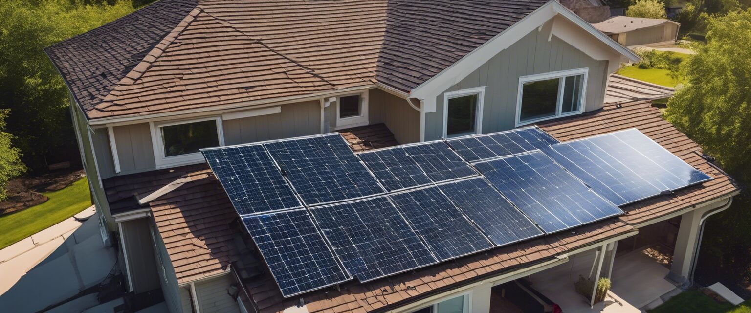 Residential solar panel installation