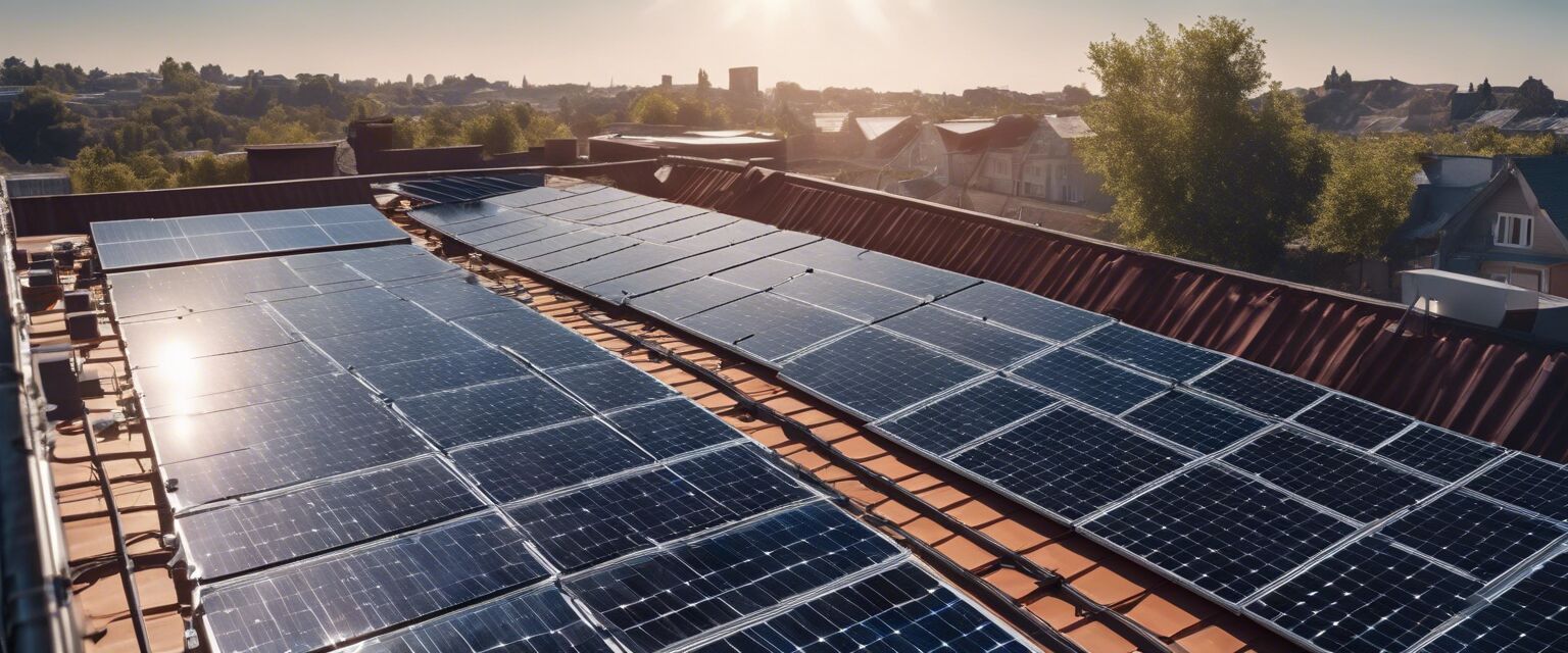 Solar panel installation setup