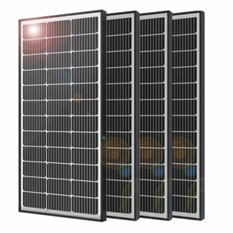 JJN Solar Panel 4PCS 100W 12V